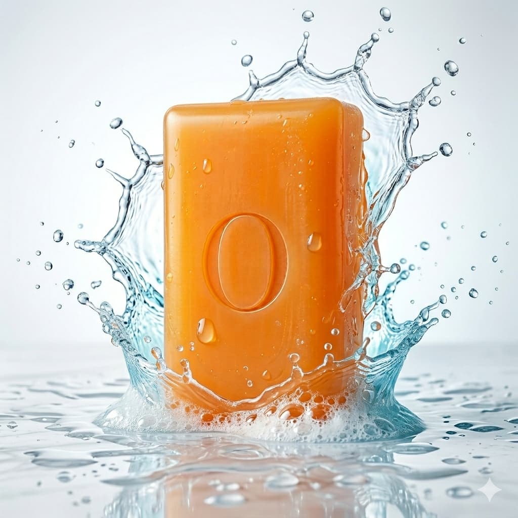 savon au kaki japonais orange sous douche anti odeur corporelle persistante et odeur de vieillesse