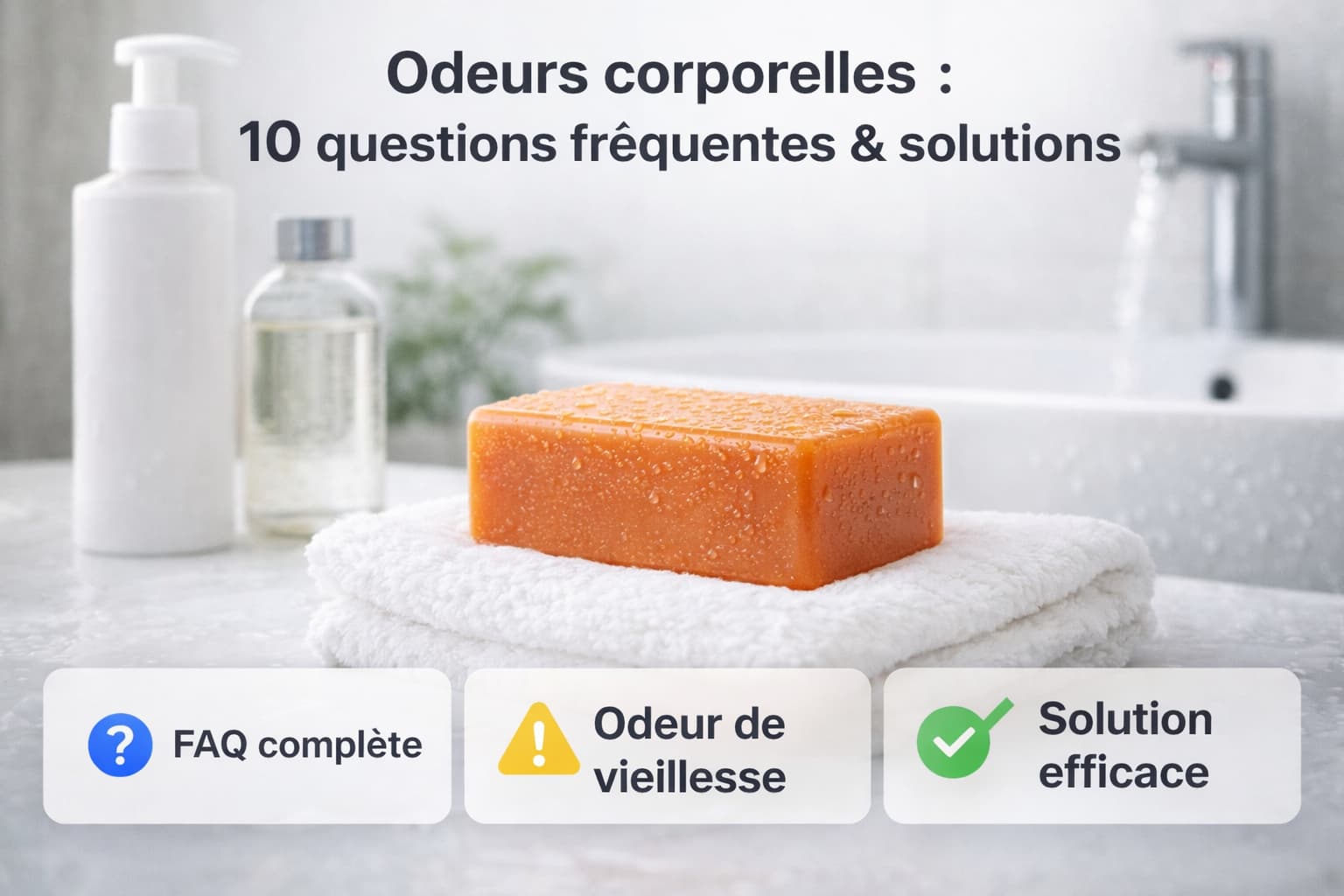 solutions odeur corporelle persistante savon au kaki japonais efficace contre odeur de vieillesse